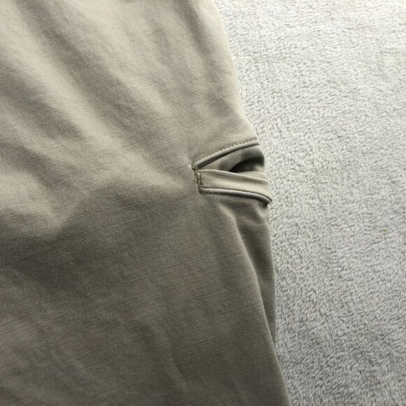 Duluth Trading Co Men's Cargo Pants 44x30 Flex Plaid Lined Ballroom Khakis Tan - Picture 9 of 14